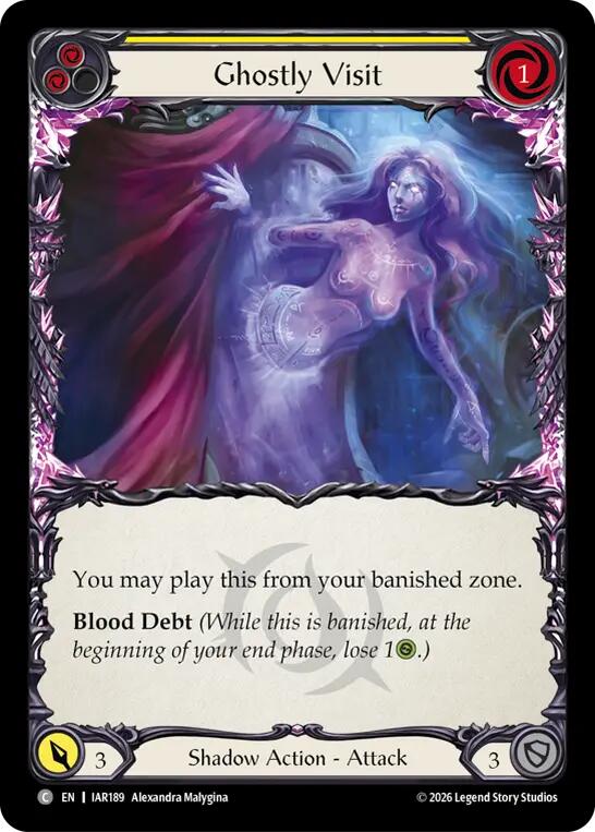 Ghostly Visit (Yellow) [IAR189] (Usurp the Shadow Throne)