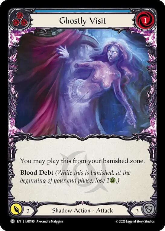 Ghostly Visit (Blue) [IAR190] (Usurp the Shadow Throne)