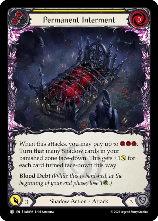 Permanent Interment (Yellow) [IAR192] (Usurp the Shadow Throne)