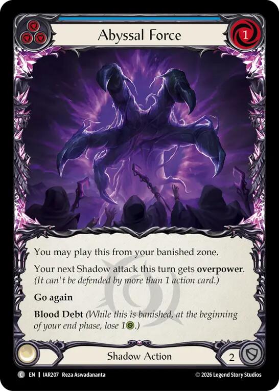 Abyssal Force [IAR207] (Usurp the Shadow Throne)  Rainbow Foil