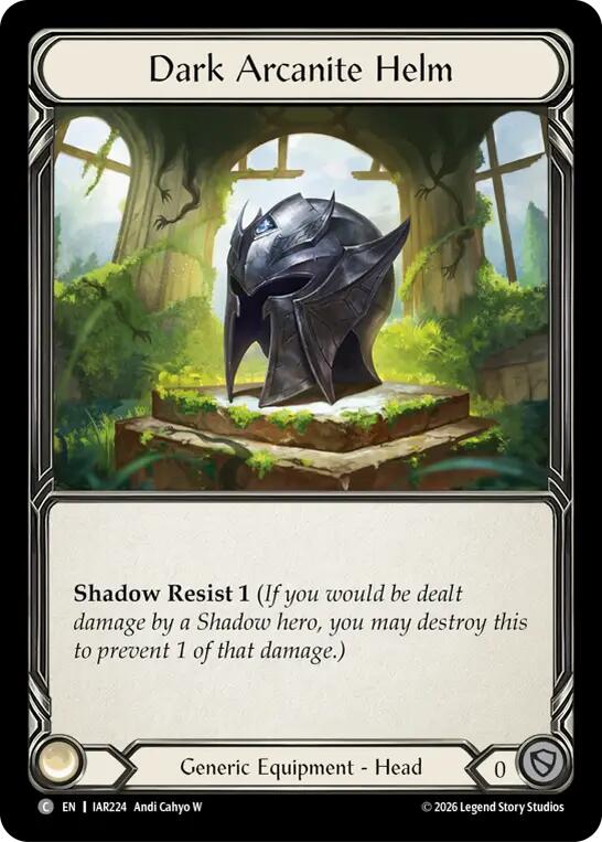 Dark Arcanite Helm [IAR224] (Usurp the Shadow Throne)