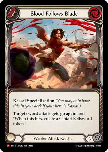 Blood Follows Blade [SUP252] (Rainbow Foil)