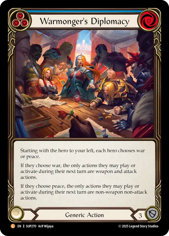Warmonger’s Diplomacy [SUP270] (Rainbow Foil)
