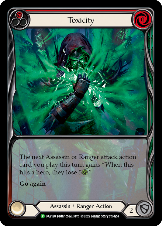 Toxicity (Red) [FAB128] (Promo)  Rainbow Foil