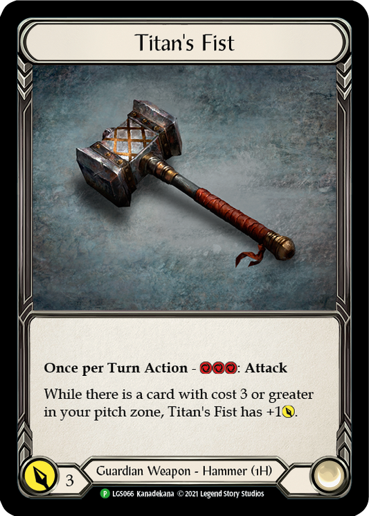 Image 241: Titan's Fist [LGS066] (Promo)  Cold Foil