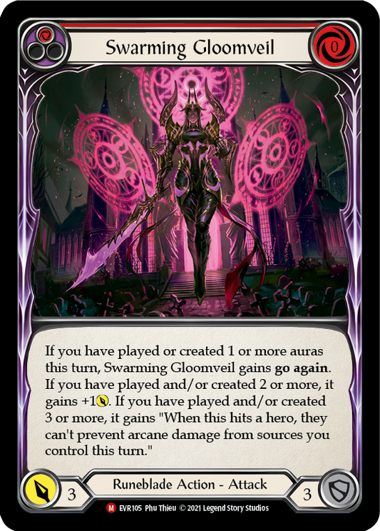 Image 188: Swarming Gloomveil [EVR105] (Everfest)  1st Edition Normal