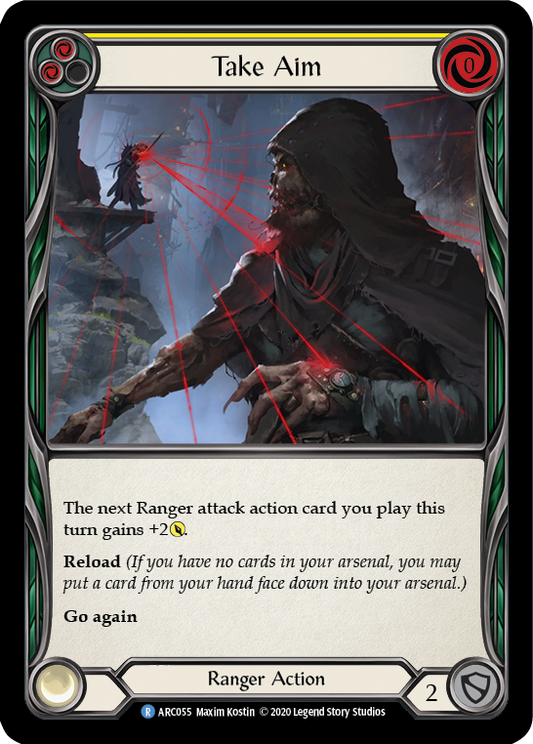 Take Aim (Yellow) [U-ARC055] (Arcane Rising Unlimited)  Unlimited Rainbow Foil