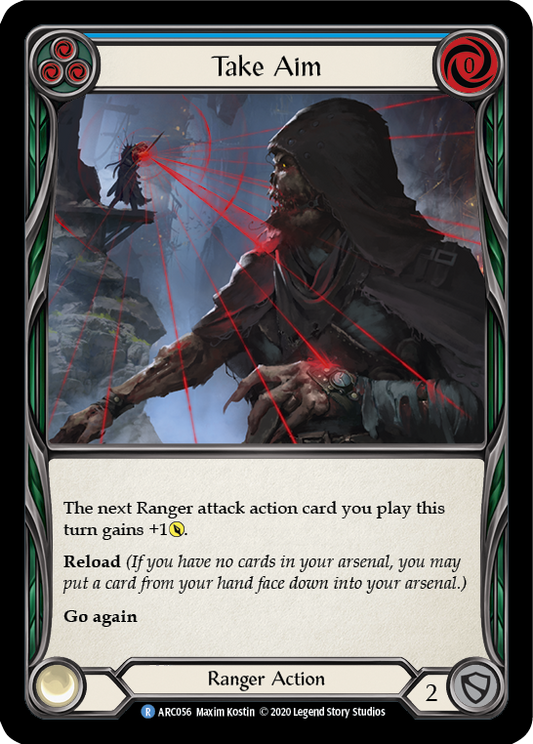 Take Aim (Blue) [U-ARC056] (Arcane Rising Unlimited)  Unlimited Rainbow Foil