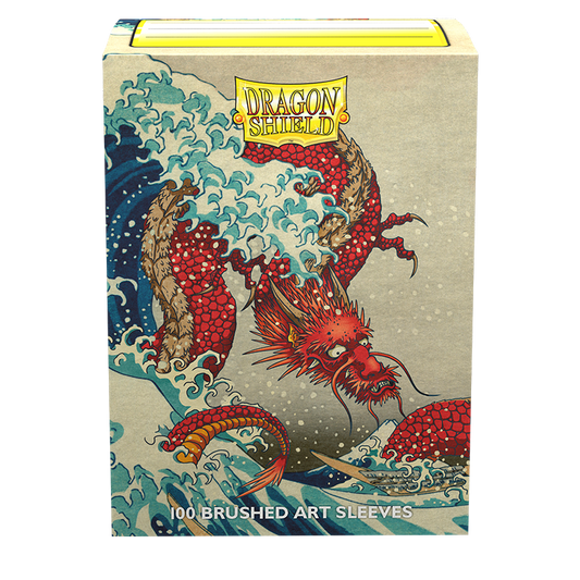 Dragon Shield: Standard 100ct Brushed Art Sleeves - The Great Wave